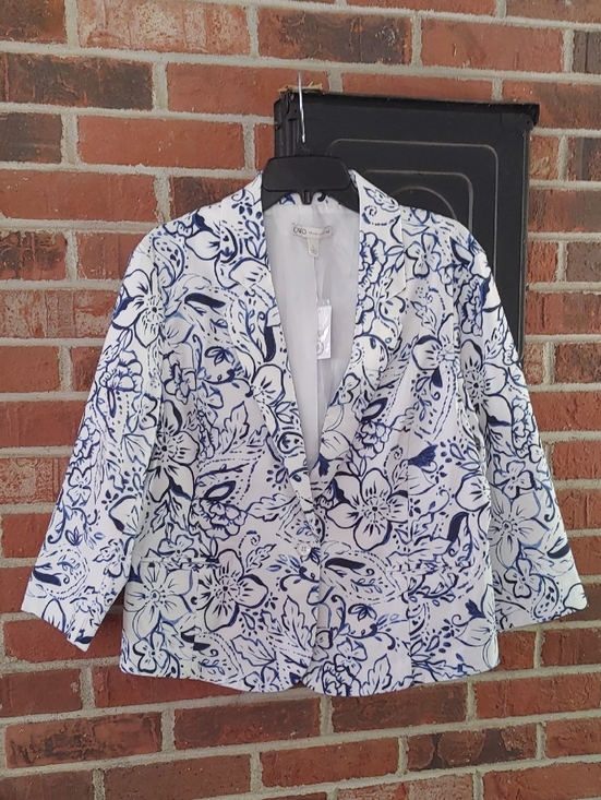 Cato Jackets & Blazers - Cato Strong Blue 1 Button 3/4 Sleeve Blazer Size L